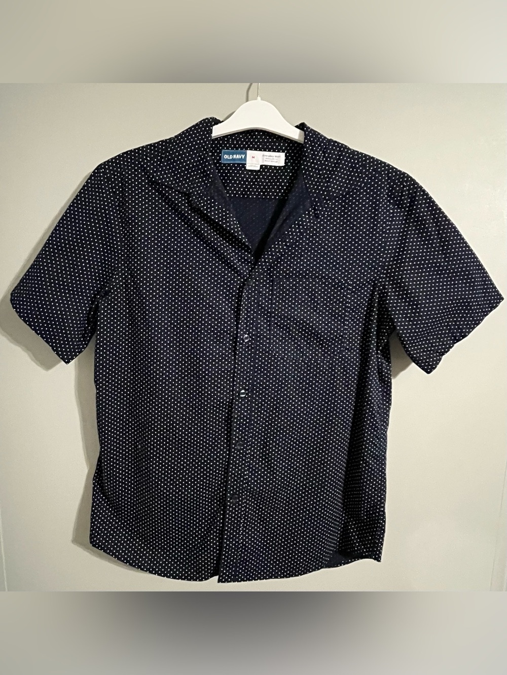 Old Navy Microdot Short-Sleeve Button-Up Shirt
